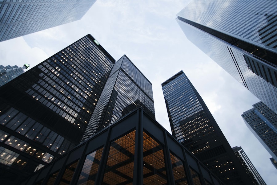 Modern office towers